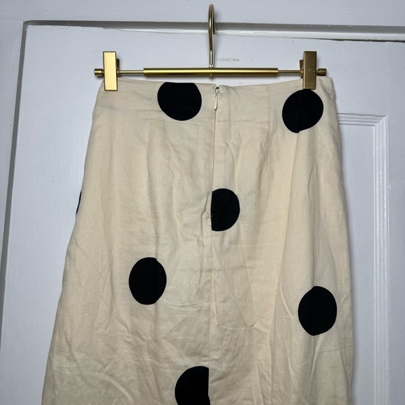 Future Collective x Jenny K. Lopez Faux Wrap Polkadot Midi Skirt Size 00 - Picture 10 of 13
